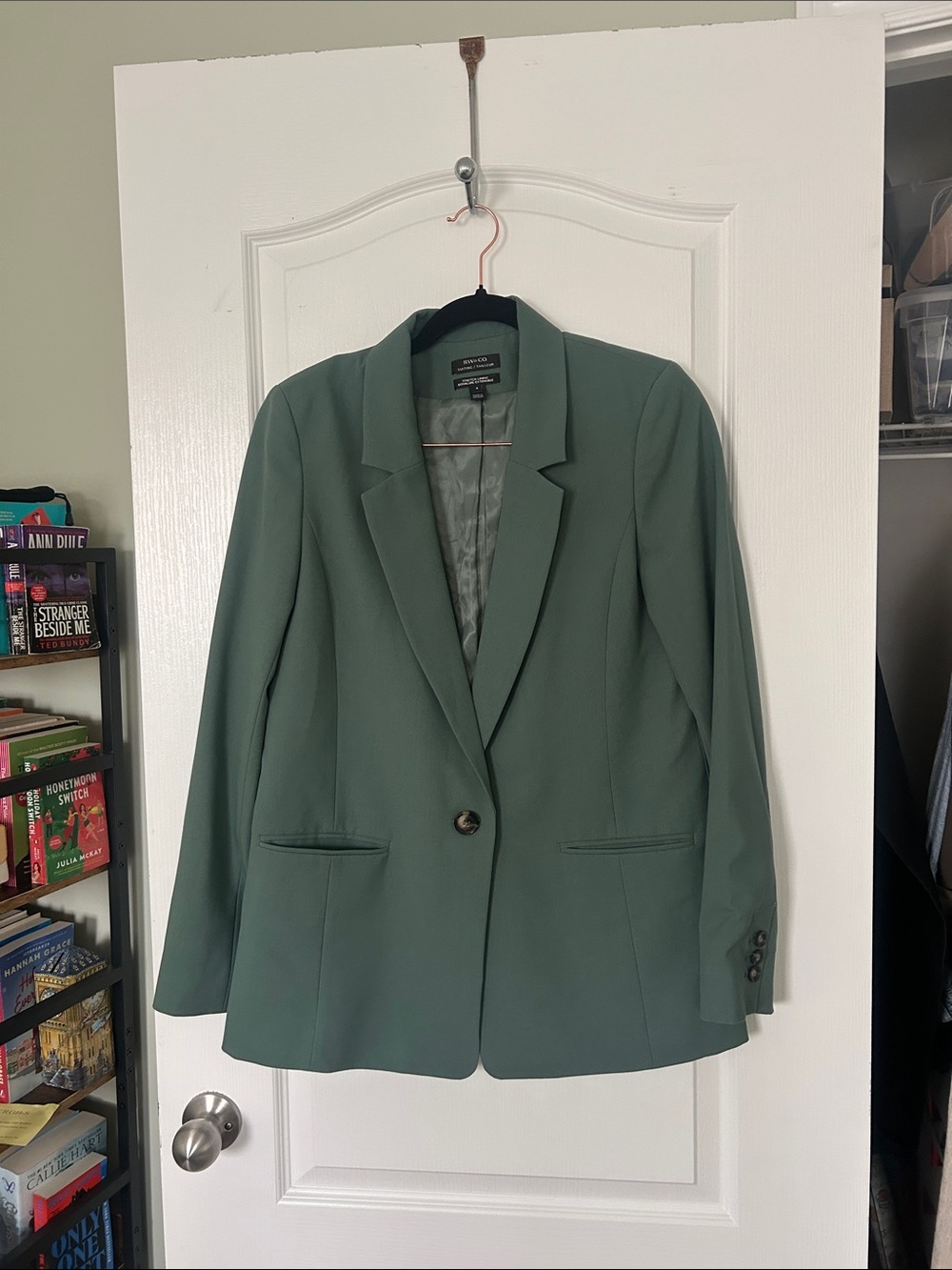RW&CO. Women's Teal Green Two-Piece Suit - Blazer & Trousers - Picture 5 of 5